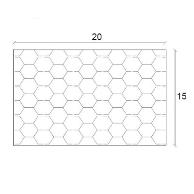 Siliconen mosrubber vierkantsnoer wit | 20 x 15 mm | per meter